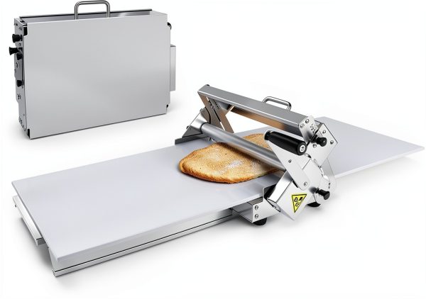 Folding Dough Sheeter 12"/15.5" Manual Counter Top by ProChef-0