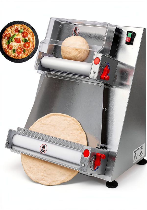 VEVOR Commercial Dough Roller Sheeter 15.7in Electric Stainless Steel-0