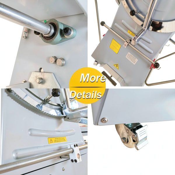 Commercial Electric Dough Sheeter Yokoma Stainless Steel 82x19 Inch-6