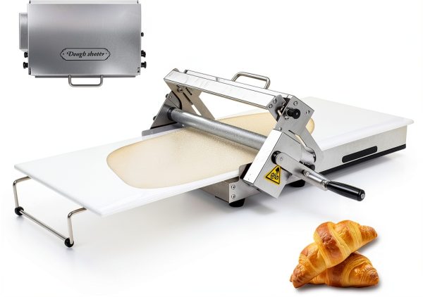 Professional 12in Folding Dough Sheeter Sencroyal Steel Semi Automatic-0