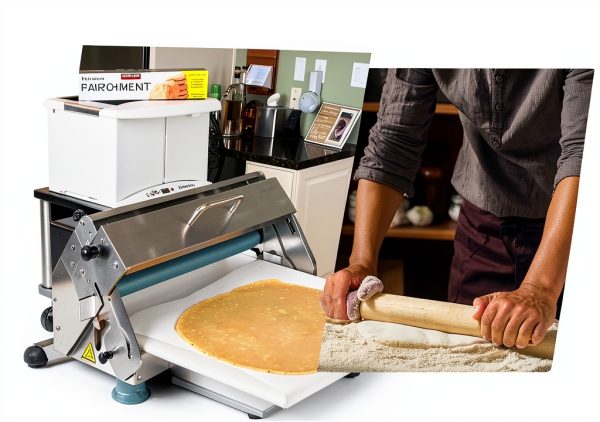Folding Dough Sheeter 12"/15.5" Manual Counter Top by ProChef-2