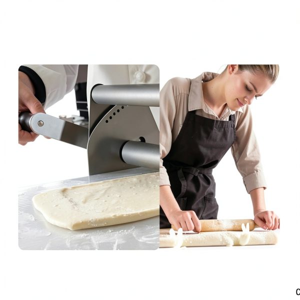 Professional 12in Folding Dough Sheeter Sencroyal Steel Semi Automatic-1