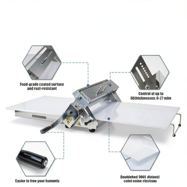 Croissant Dough Laminator JJENXYYDS Adjustable Thickness Steel-3