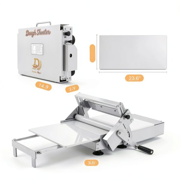 Folding Dough Sheeter Drako Myxx Stainless Steel 55 Thickness Settings-1