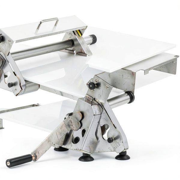 Folding Dough Sheeter 15.8" Stainless Steel Manual Roller for Pizza-5