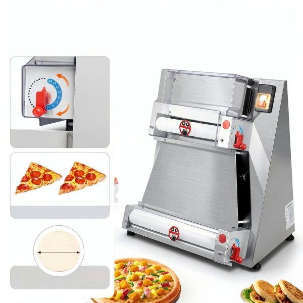 Commercial Pizza Dough Roller Sheeter LIANDU-US 370W 4-16in Stainless-3