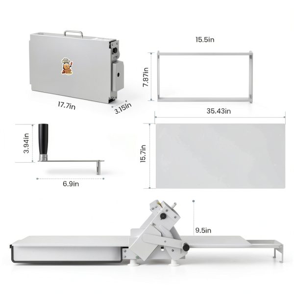 Huanyu Folding Dough Sheeter Pro Compact 10-Setting for Bakers-7