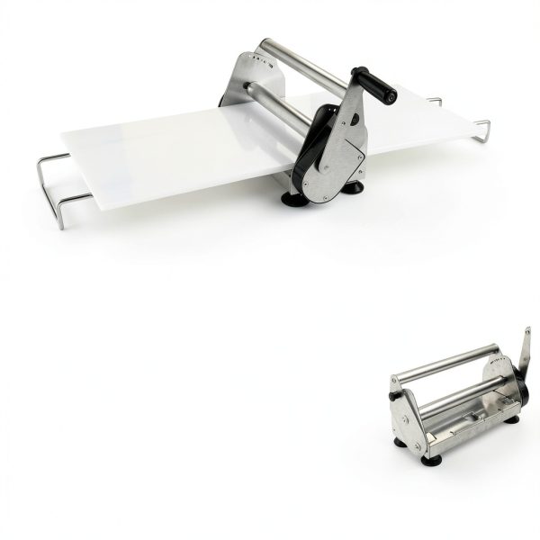 Folding Dough Sheeter with 2 Sheeter Boards, Stainless Steel, Adjustable Thickness, Manual Dough Roller Machine-5