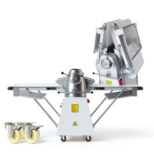TECHTONGDA Dough Sheeter Fondant Roller 19.7" Silver Metal 220V-2