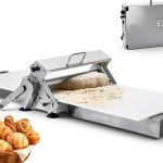 Folding Dough Sheeter 15.8" Stainless Steel Manual Roller for Pizza-0