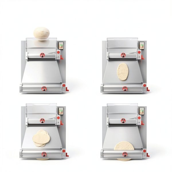 Commercial Pizza Dough Roller Sheeter LIANDU-US 370W 4-16in Stainless-6