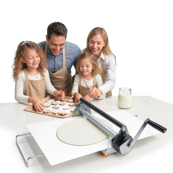 12" Dough Sheeter, Folding Dough Rolling Machine with 2 Rolling Boards, Compact Manual Dough Sheeter Machine-1