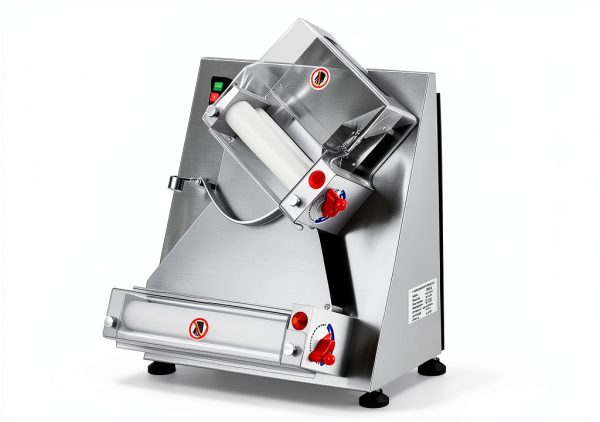 Commercial Pizza Dough Roller Sheeter, Max 12", CHEINAUTO Automatic 370W Electric Pizza Dough Roller, Stainless Steel, Suitable for Noodle, Pizza Bread and Pasta Maker Equipment-4