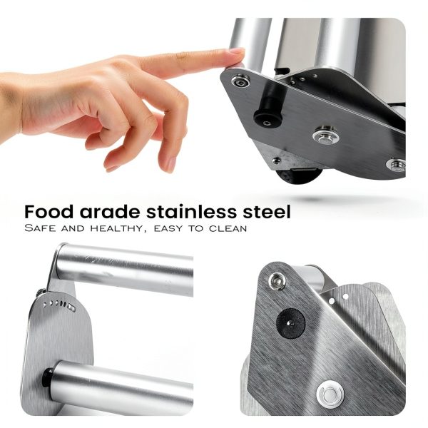 Compact Dough Sheeter 12" Zhontin Manual with Adjustable Thickness-6