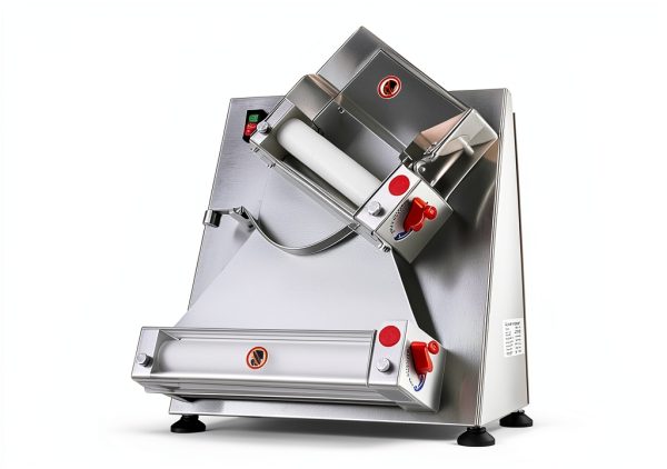 Commercial Pizza Dough Roller Sheeter, Max 12", CHEINAUTO Automatic 370W Electric Pizza Dough Roller, Stainless Steel, Suitable for Noodle, Pizza Bread and Pasta Maker Equipment-2
