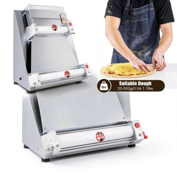 Commercial Pizza Dough Roller Sheeter LIANDU-US 370W 4-16in Stainless-2