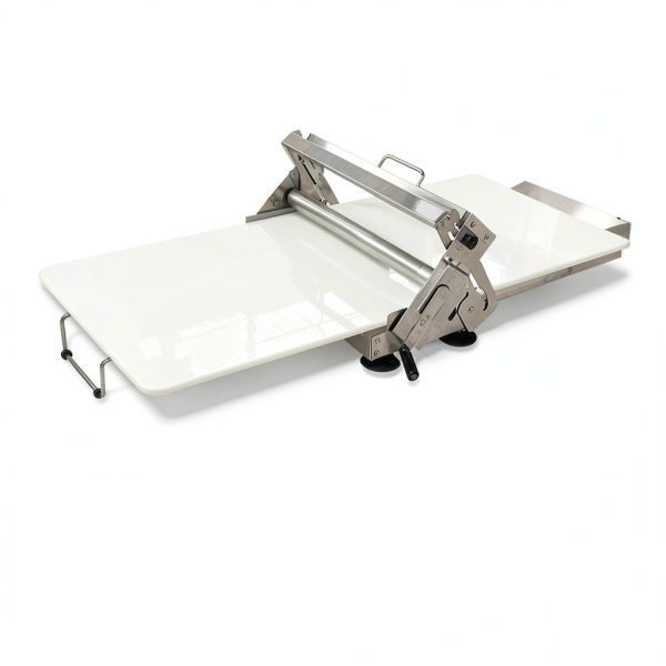 Folding Dough Sheeter (40.9''x15.5")，with Sheeter Board Manual Dough Roller Machine Stainless Steel Sheeter With 55 Adjustable Thicknesses, Commercial Grade Capacity (silvery)-4
