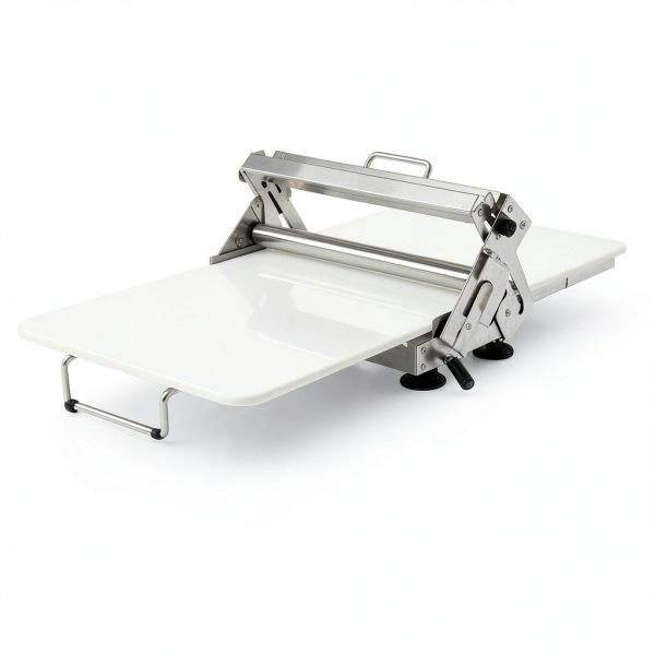 Folding Dough Sheeter (40.9''x15.5")，with Sheeter Board Manual Dough Roller Machine Stainless Steel Sheeter With 55 Adjustable Thicknesses, Commercial Grade Capacity (silvery)-6