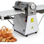 TECHTONGDA Dough Sheeter Fondant Roller 19.7" Silver Metal 220V-0